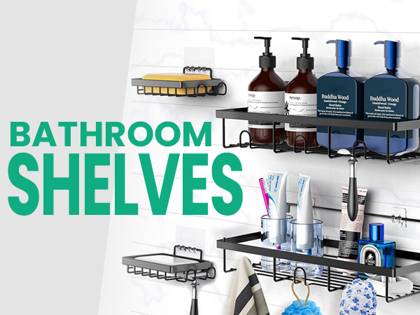 Bathroom shelves