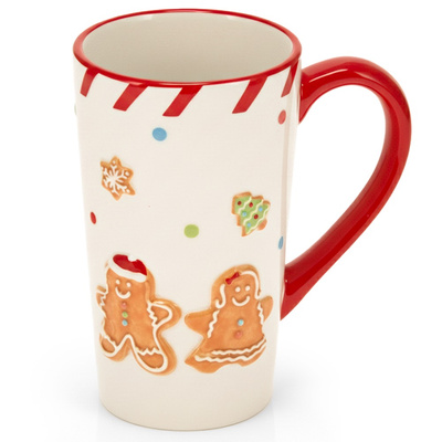 Kubek ceramiczny piernikowy ludzik 570 ml