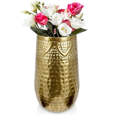 Plant Pot Metal Gold 18x30 cm