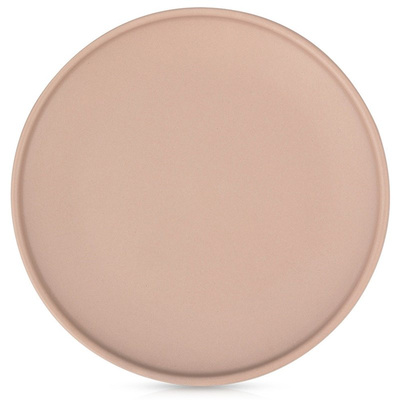 Ceramic flat dinner plate beige SOHO 27 cm