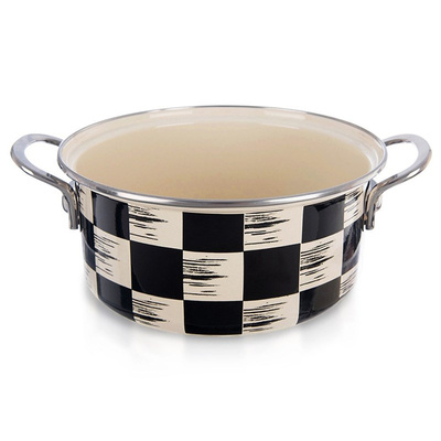 Pot Enamel CHECKERBOARD 2.2 l