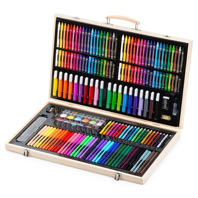 Paint Set in Wooden Case 180 pcs