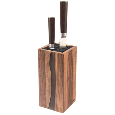 Knife Block Wooden RIVER