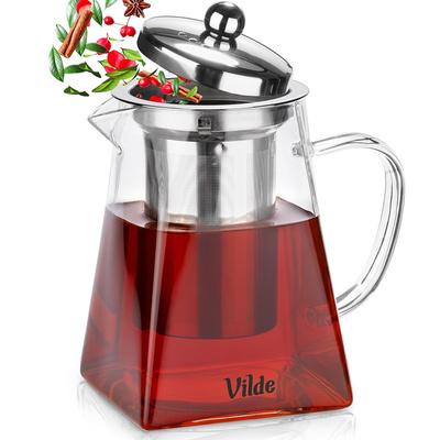 Teapot with Infuser Glass Heat-Resistant 730 ml