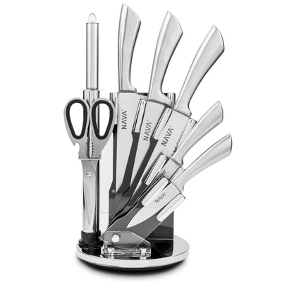 Knife Set Steel with Holder 8 pcs