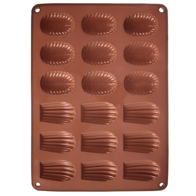 Forma do ciastek i pralin silikonowa brązowa 34x25x1 cm