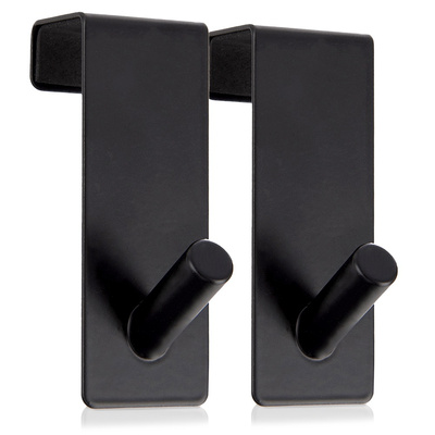 Wieszak na drzwi metalowy czarny RADKA 3x5x8 cm 2 szt.