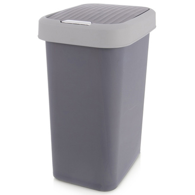 Kosz na śmieci plastikowy szary 25 l