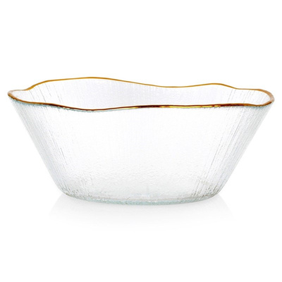 Bowl Glass Gold 15 cm, 500 ml