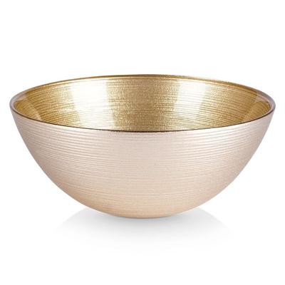 Bowl Glass Gold 15 cm, 600 ml