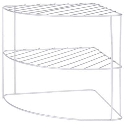 Kitchen Shelf Metal Gray Corner 23x23x21.5 cm