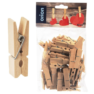 Mini Pegs Wooden 4,5 cm 50 pcs