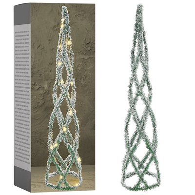 Luminous Christmas Cone Tree Green 40 LED 84 cm