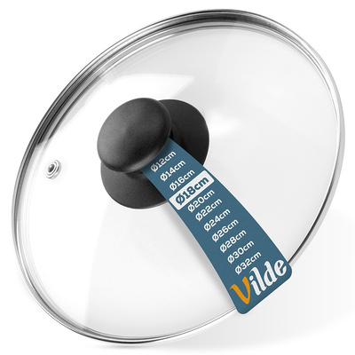 Lid Glass Heat-Resistant 18 cm