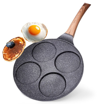 Patelnia do jajek granitowa 4 otwory BLACK&WOOD 26 cm (paleta 432 szt.)