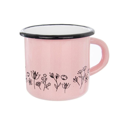 Mug Enamel Pink LOUKA 400 ml