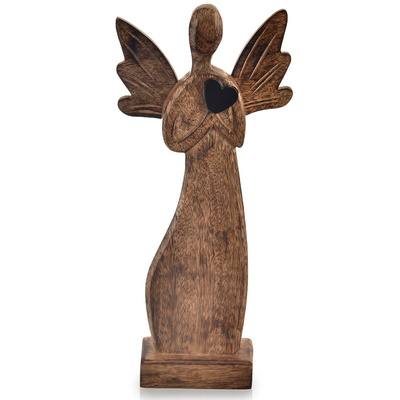 Figurka drewniana świąteczna anioł MANGO 41 cm