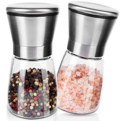 Pepper and Salt Grinder Glass 2 pcs