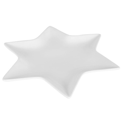 Plate Porcelain Star 27 cm