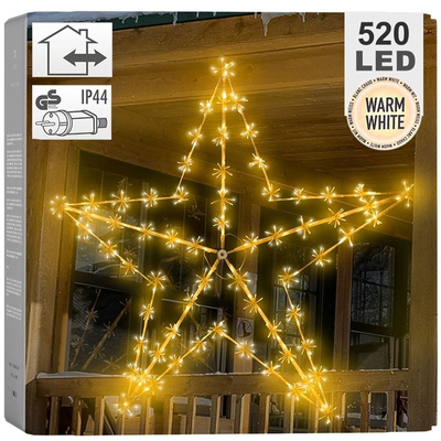 Outdoor Lighted Wall Star 520 LED 150 cm