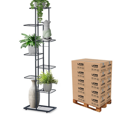 Kwietnik metalowy czarny 8-poziomowy 142 cm (paleta 84 szt.)