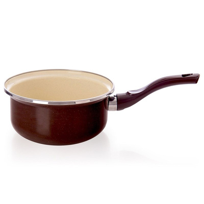 Enamel saucepan BROWN 16 cm, 1 l