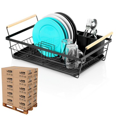 Dish Drainer Rack Black 50.5x33x18 cm (pallet of 108 pcs)