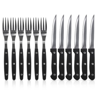 Steak Cutlery Set Steel 12 pcs