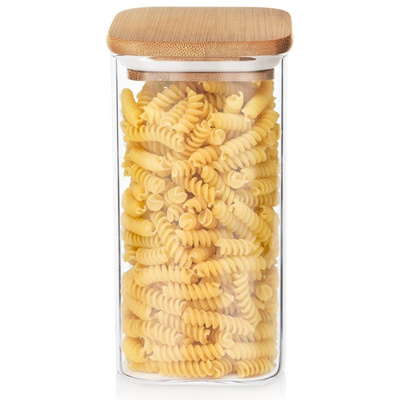 Dry Food Storage Container Glass with Lid and Gasket 1,5 l