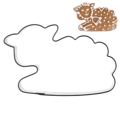 Cookie Cutter Steel Lamb 6.5 cm