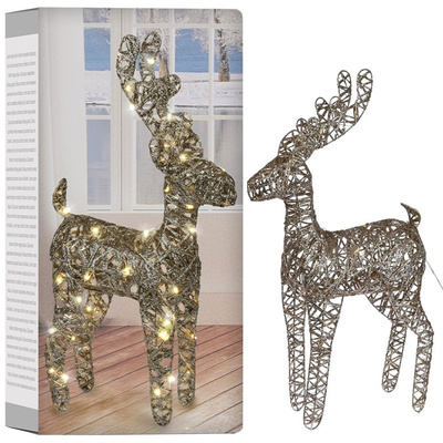 Lighted Deer Golden 60 LED 65 cm