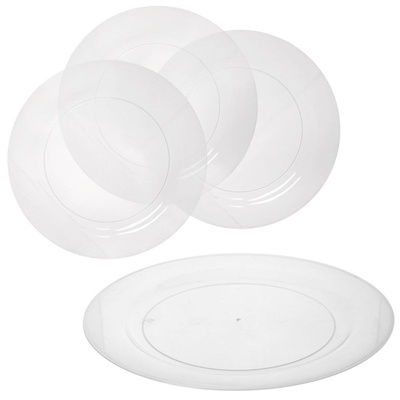 Plate Plastic 22,5 cm 4 pcs