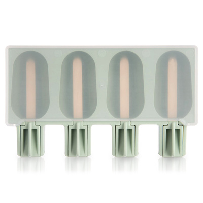 Forma do lodów silikonowa z pokrywką zielona