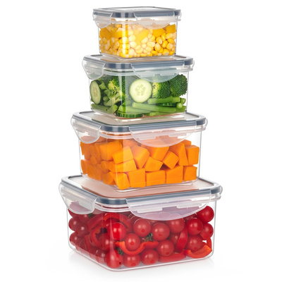 Food Containers with Lid and Gasket 4 pcs
