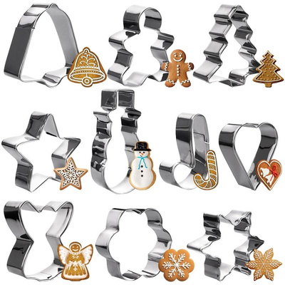 Cookie Cutters Steel Christmas 7.5 cm 10 pcs