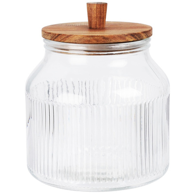 Dry Food Storage Container Glass with Lid and Gasket 2.2 l