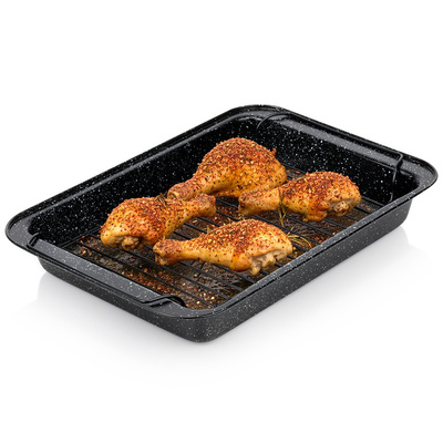 Roasting Tin Granite with Rack 37.5x25.5x5 cm