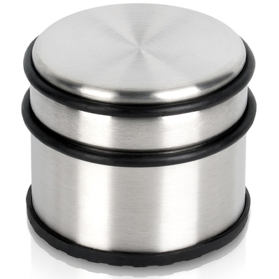 Stoper do drzwi stalowy srebrny 9,5 cm