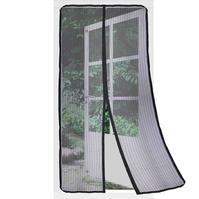 Magnetic Fly Screen Door Black with a Magnet 210x100 cm