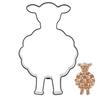 Cookie Cutter Steel Sheep 7 cm