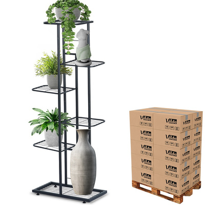 Kwietnik metalowy czarny 6-poziomowy 106 cm (paleta 80 szt.)