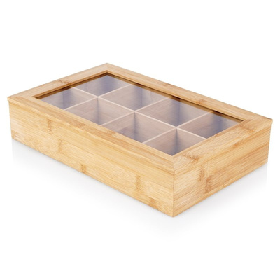 Tea Bag Holder Bamboo 32x20x6.5 cm