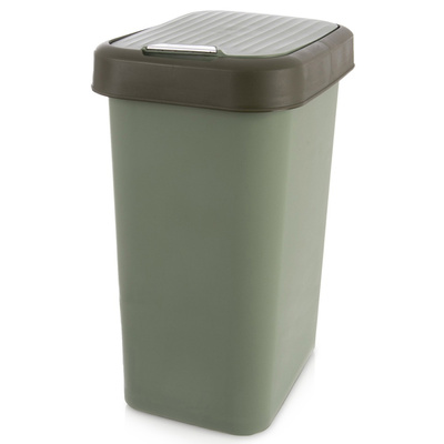 Kosz na śmieci plastikowy zielony 25 l