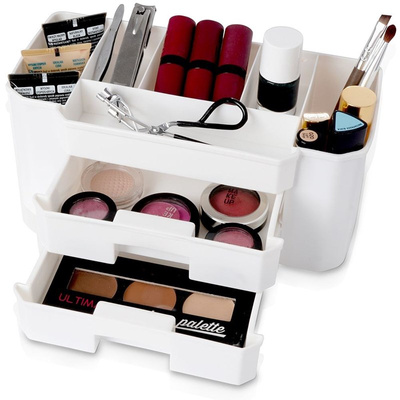 Makeup Organiser White 24.5x12x11 cm