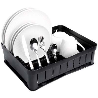 Dish Drainer Rack Black 39,5x31x12 cm