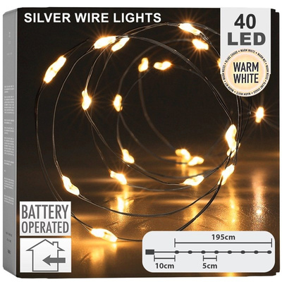 Christmas Tree Lights Wires 40 LED 195 cm