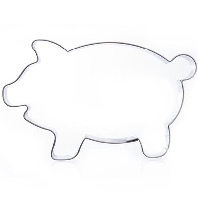 Cookie Cutter Steel Pig 7 cm