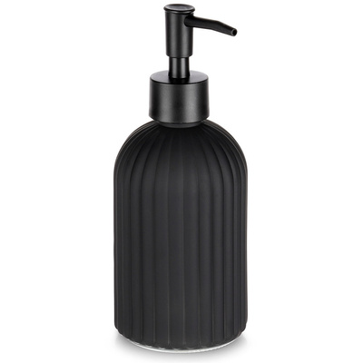 Soap Dispenser Glass Black 400 ml
