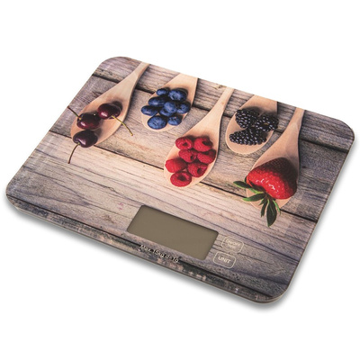 Waga kuchenna szklana elektroniczna płaska 15 kg
