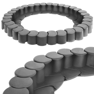 Palisada ogrodowa grafitowa 4,1 m 32 el.